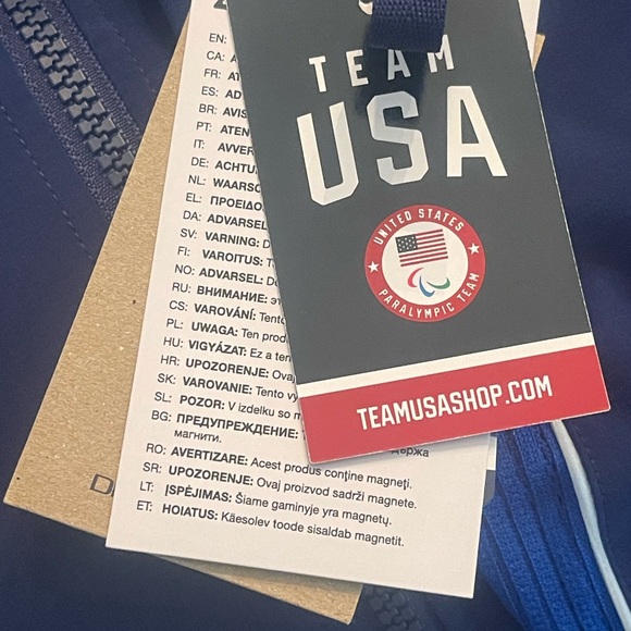 2024 Paris Nike Dri-fit ADV Full Zip Jacket Team USA Paralympics XS NEW - Picture 11 of 14